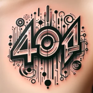 Tattoo 404 Design Idea