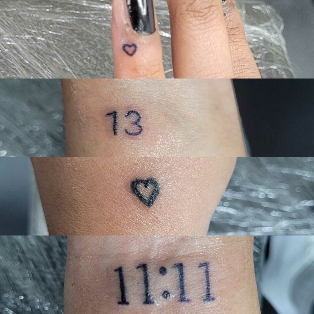 Numerical Love Tattoo Compilation Black and White Tattoo