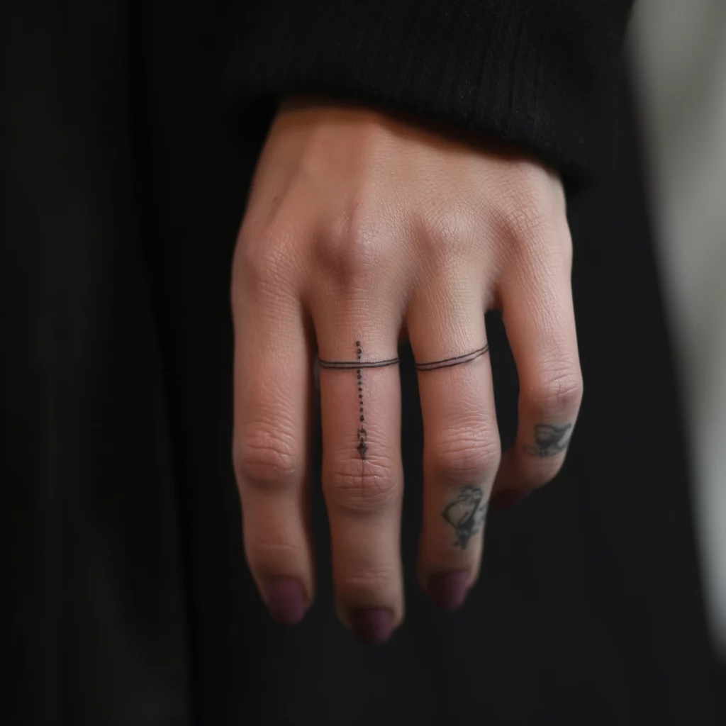 band ring finger tattoo ideas