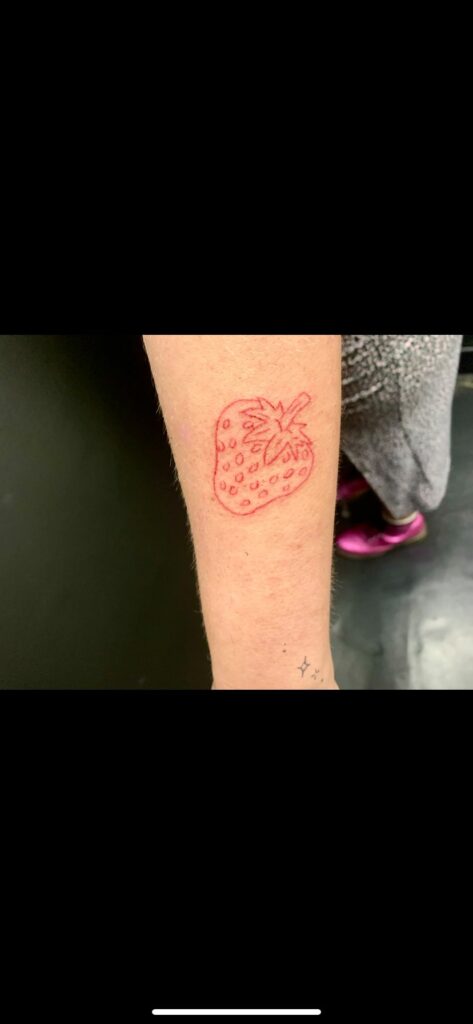 Fruits Image Forearm Color Tattoo